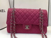 Chanel Caviar Flap Bag Fuchsia for Sale