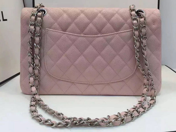 Chanel Caviar Flap Bag in Pink for Sale