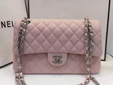 Chanel Caviar Flap Bag in Pink for Sale