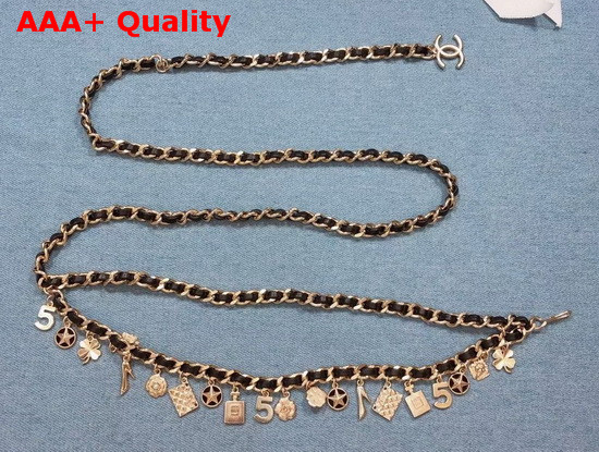 Chanel Chain Belt with Charms Gold Replica