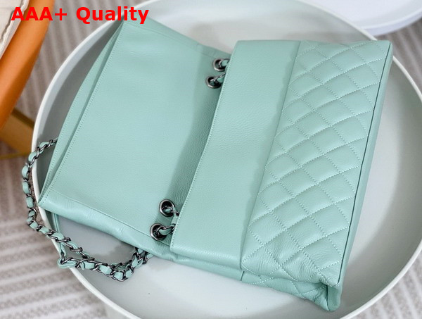 Chanel Chain Shoulder Bag in Turquoise Grained Calfskin Replica