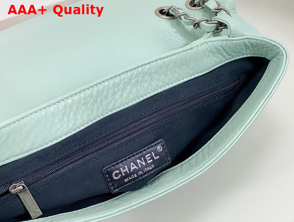 Chanel Chain Shoulder Bag in Turquoise Grained Calfskin Replica