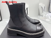 Chanel Chelsea Boots in Black Calfskin Replica