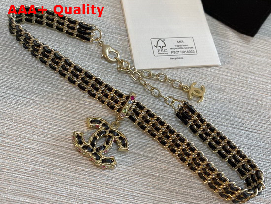 Chanel Choker Metal Calfskin Replica