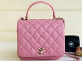 Chanel Citizen Chic Mini Flap Bag with Top Handle Pink Lambskin