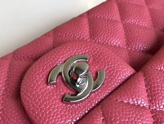 Chanel Classic Caviar Flap Bag in Pearl Pink