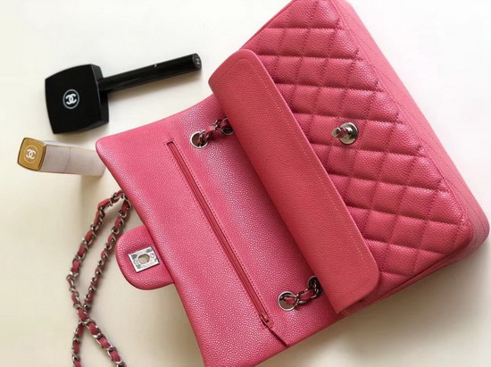 Chanel Classic Caviar Flap Bag in Pearl Pink