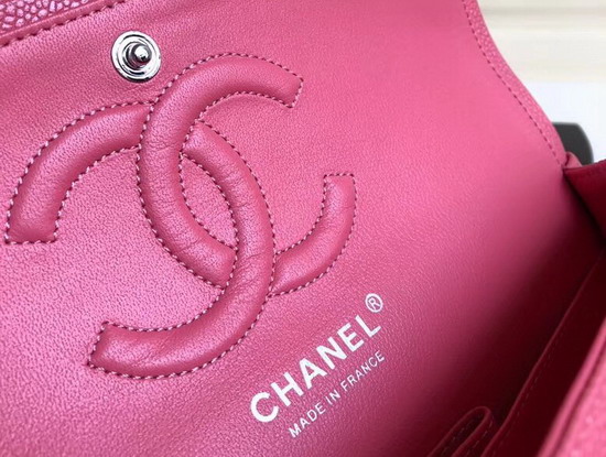 Chanel Classic Caviar Flap Bag in Pearl Pink