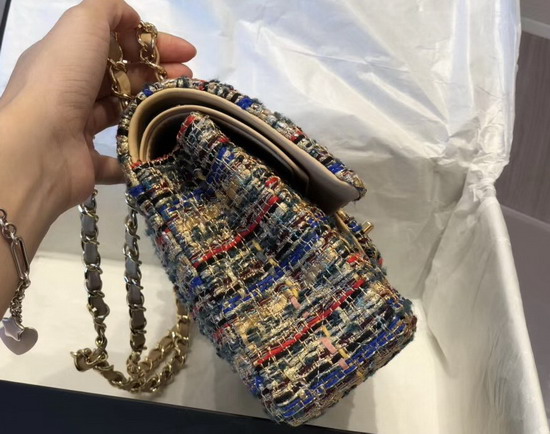 Chanel Classic Flap Bag in Multicolor and Beige Tweed