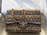 Chanel Classic Flap Bag in Multicolor and Beige Tweed