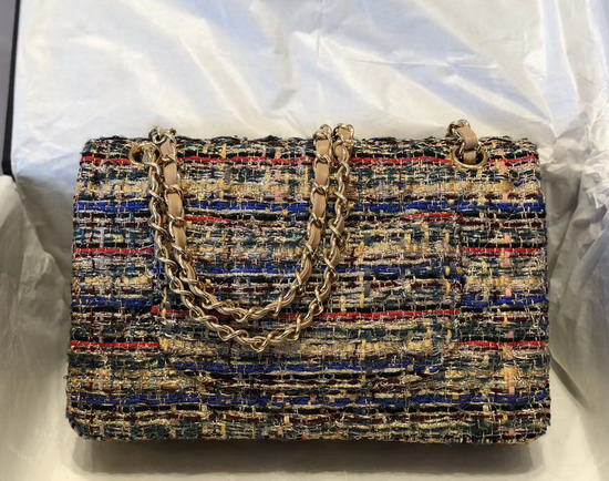 Chanel Classic Flap Bag in Multicolor and Beige Tweed