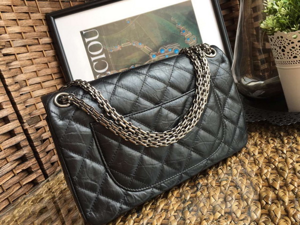 Chanel Classic Flap Bag Aged Calfskin with Charms Black for Sale