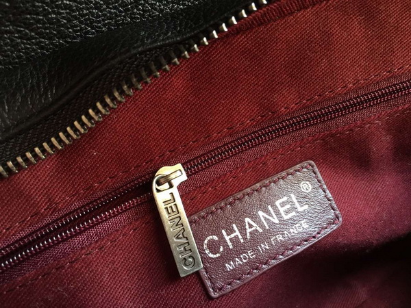 Chanel Classic Flap Bag Deer Leather Black for Sale