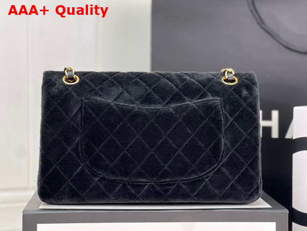 Chanel Classic Flap Bag in Black Velvet Replica