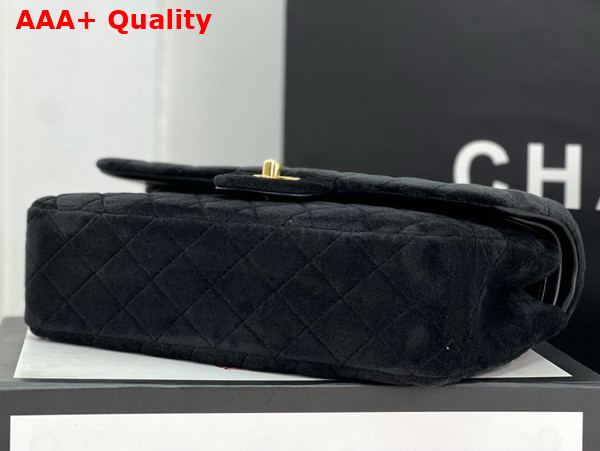 Chanel Classic Flap Bag in Black Velvet Replica