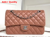 Chanel Classic Flap Bag in Brown Beige Lambskin Replica