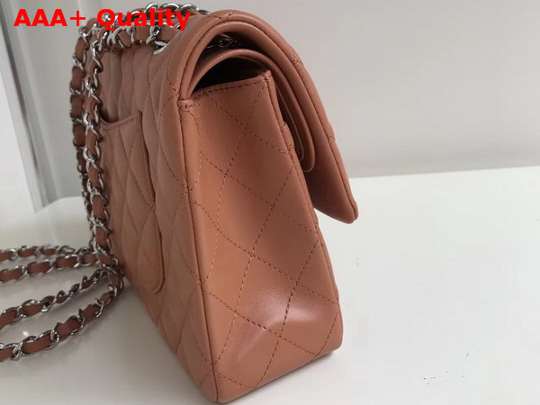 Chanel Classic Flap Bag in Brown Beige Lambskin Replica