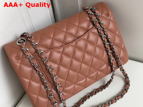 Chanel Classic Flap Bag in Brown Beige Lambskin Replica