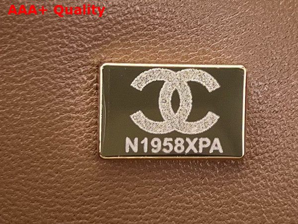 Chanel Classic Flap Bag in Brown Velvet Replica