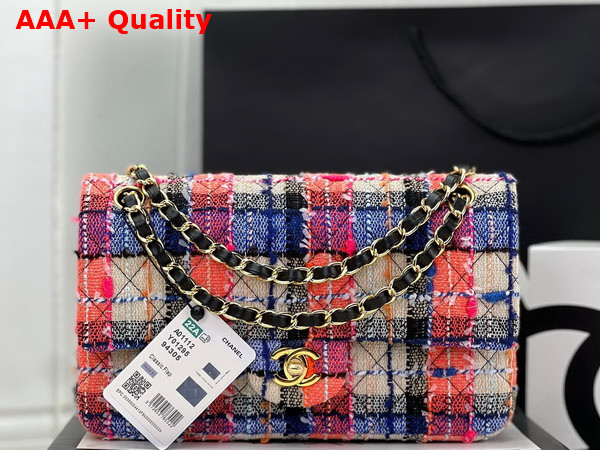 Chanel Classic Flap Bag in Multicolor Tweed Replica