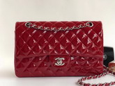 Chanel Classic Flap Bag in Red Patent Leather