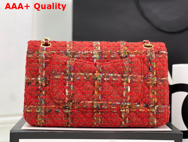 Chanel Classic Flap Bag in Red Tweed Replica