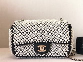 Chanel Classic Flap Bag with Allover Peral Beads