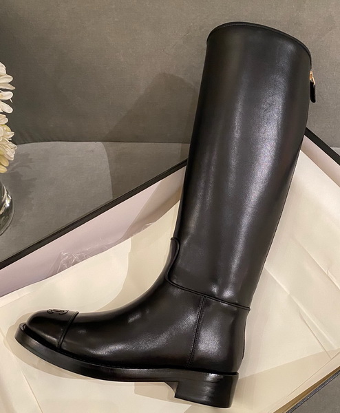 Chanel Classic High Boots in Black Calfskin Replica