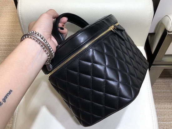 Chanel Classic Vanity Pouch in Black Lambskin A80913