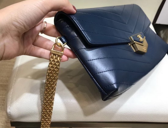 Chanel Clutch in Blue Calfskin A57493