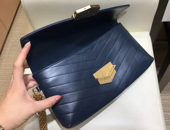 Chanel Clutch in Blue Calfskin A57493