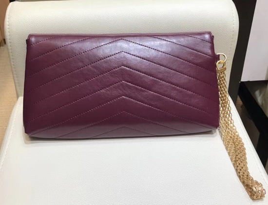 Chanel Clutch in Burgundy Calfskin A57493