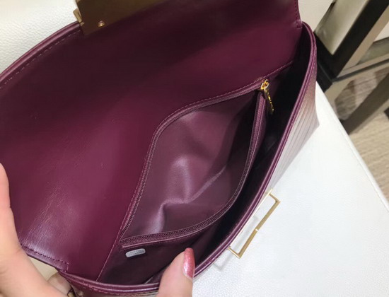 Chanel Clutch in Burgundy Calfskin A57493