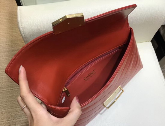 Chanel Clutch in Orange Calfskin A57493