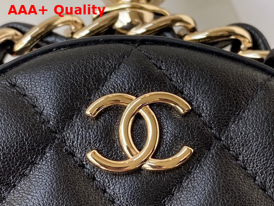 Chanel Clutch with Chain Lambskin Gold Metal Black Ref AP2568 Replica