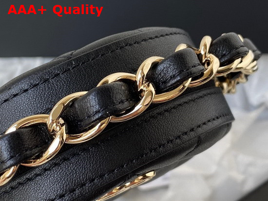 Chanel Clutch with Chain Lambskin Gold Metal Black Ref AP2568 Replica