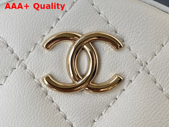 Chanel Clutch with Chain Lambskin Gold Metal White Ref AP2568 Replica