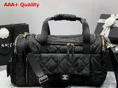 Chanel Coco Neige Neige Two in One Duffle Bag and Backpack in Black Logo Nylon Replica