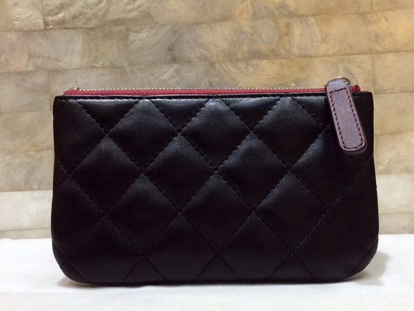 Chanel Coin Purse in Black Lambskin For Sale