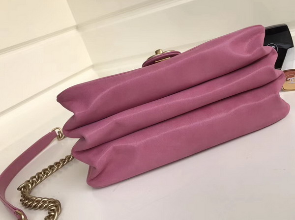 Chanel Cosmopolite Flap Bag Calfskin Iridescent Calfskin Pink For Sale