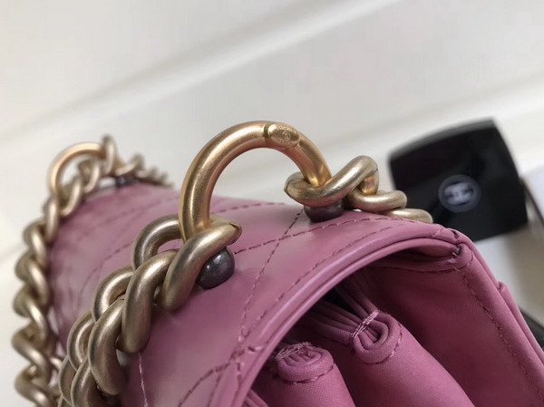 Chanel Cosmopolite Flap Bag Calfskin Iridescent Calfskin Pink Small Model For Sale