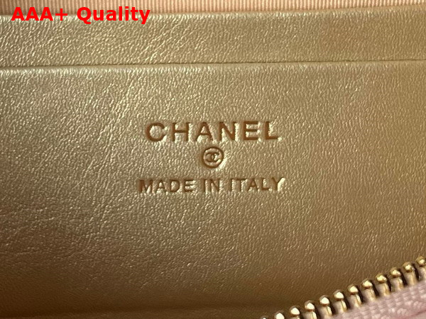 Chanel Double C Waist Bag in Pink Shiny Lambskin AS4113 Replica