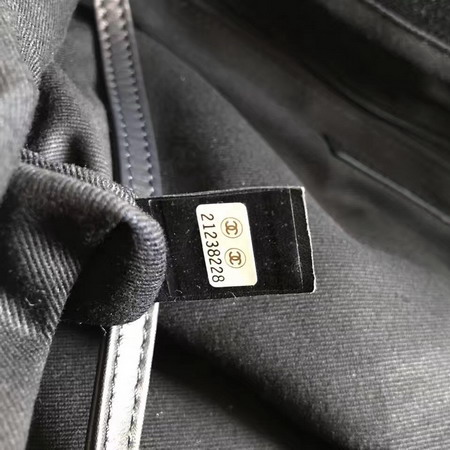 Chanel Drawstring Backpack Navy Blue Denim For Sale