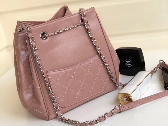 Chanel Drawstring Bag Dusty Pink