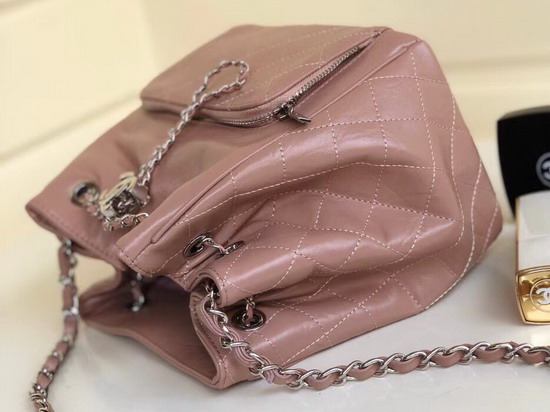 Chanel Drawstring Bag Dusty Pink