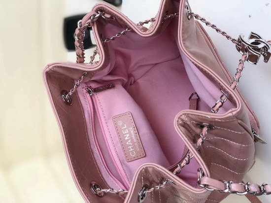 Chanel Drawstring Bag Dusty Pink