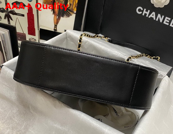 Chanel Drawstring Bag in Black Lambskin Replica