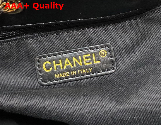 Chanel Drawstring Bag in Black Lambskin Replica