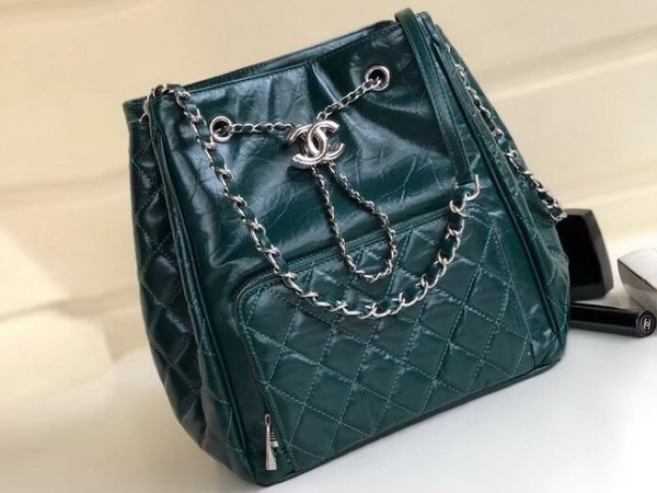 Chanel Drawstring Bag in Green