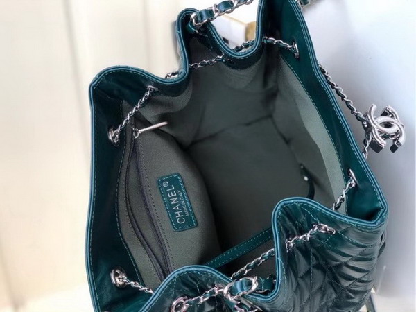 Chanel Drawstring Bag in Green